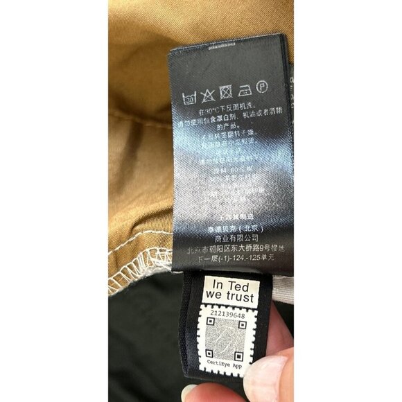 TED BAKER London Chinos Pants Cotton Blend Pants in Light Gray/Beige Size 28R - Picture 10 of 11